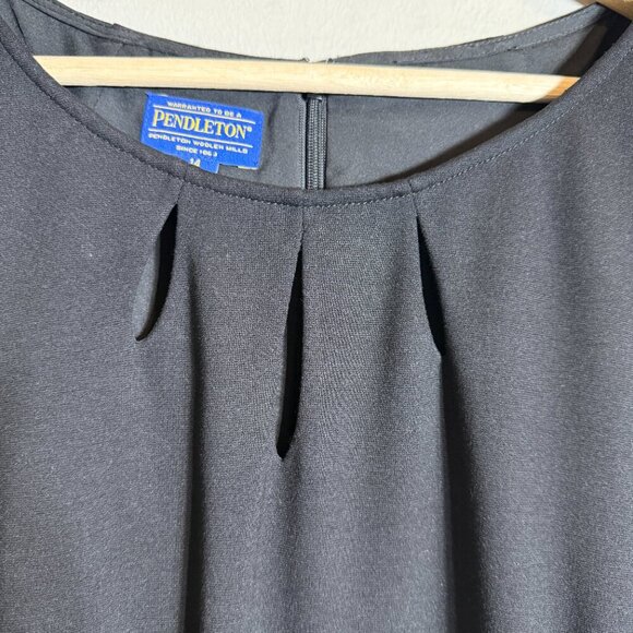 Pendleton Sheath Pencil Knee Length Dress Women's 14 Black Career Professional - Picture 6 of 12